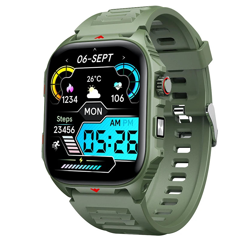 Electronic Smart Watch BT Call Heart Rate Monitor Smartwatch Fitness Tracker Waterproof Sport Watches for Man Woman Android 2026