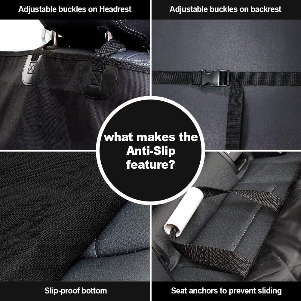 Dog Seat Cover Cars Trucks Suvs, Thick 600D Waterproof Pet Car Seat Cover Dog, Heavy Duty & Wear-Resistant Durable Nonslip Backing with Side Flaps, Scratchproof Dog Front Seat Cover | Thicked 600D Oxford, Pet Car Seat Cover, Heavy Duty & Wear-Resistant, Durable Scratchproof, Nonslip Backing with Side Flaps