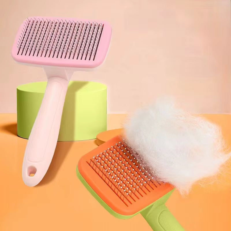 Cepillo de pelo puntas suaves auto-removedor