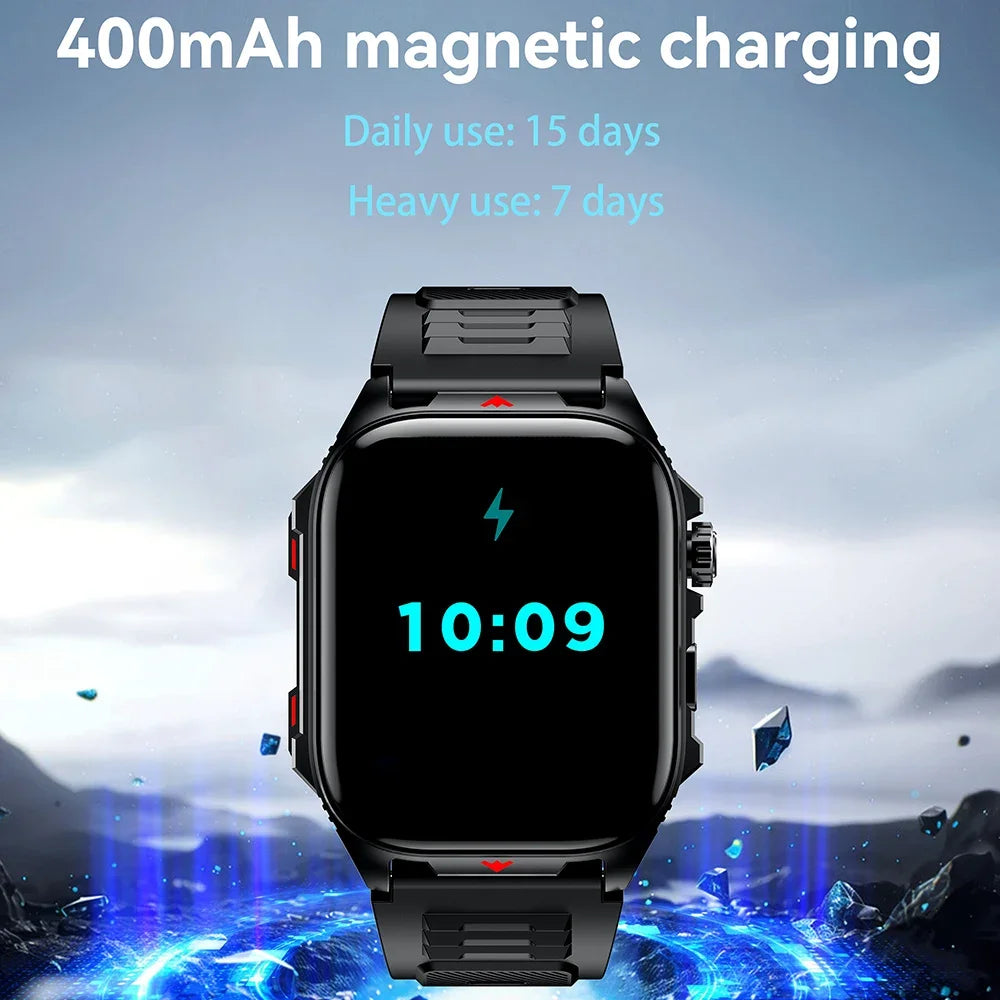 Electronic Smart Watch BT Call Heart Rate Monitor Smartwatch Fitness Tracker Waterproof Sport Watches for Man Woman Android 2026